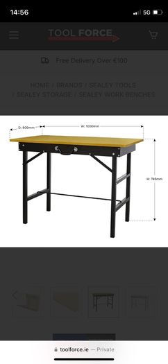 Portable Folding Workbench