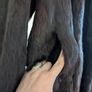 Real fur chocolate color coat Image 4