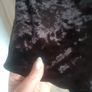 Black velvet look shorts size 8 Image 2