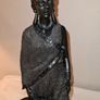 African woman with drum statue Image 8