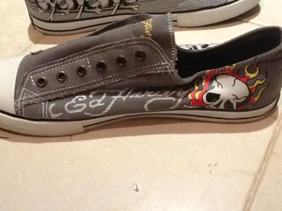 Ed Hardy Lowrise Canvas Shoes