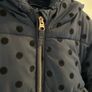 Kids Jacket Girls Winter Coat Age 6-7 Blue Polka Dot Puffer Warm Coat Jacket Girl Ana Navy Image 2