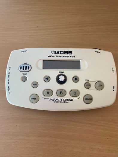 Boss VE-5 Vocal Performer+ XLR Cable + Stand Tray