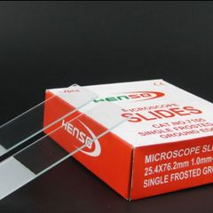 50x Microscope slides single end frosted on one side