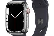 Apple Watch Series 7 Cellular 41mm Silver Stainless Steel with Band - Grade A with Box and Charger