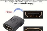 HD Adapter Female to Female, HDTV Connector Coupler Extender, Supports 3D 4K 1080P, for TV, Roku, Fire Stick, Chromecast, Switch, PS5, PS