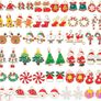Pcs Christmas Charms for Jewelry Making Christmas Pendant Christmas Jewelry Metal Charms for Holiday Necklace Bracelet Earring Clothes DIY Ornaments Supplies Image 2