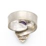 Adjustable Sterling Silver Amethyst Ring Image 4