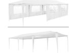 Outdoor Gazebo Tent For Garden, Marquee Party  Waterproof  Event Gazebo - 3 x 9 m, 9 x 3 m + 8 Side Panels