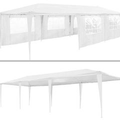 Outdoor Gazebo Tent For Garden, Marquee Party  Waterproof  Event Gazebo - 3 x 9 m, 9 x 3 m + 8 Side Panels