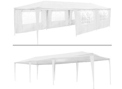 Outdoor Gazebo Tent For Garden, Marquee Party  Waterproof  Event Gazebo - 3 x 9 m, 9 x 3 m + 8 Side Panels