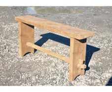 Rustic Wooden Bench Small KAS1390