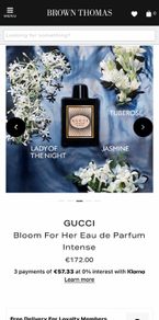 GUCCI BLOOM 100ml parfum intense for her