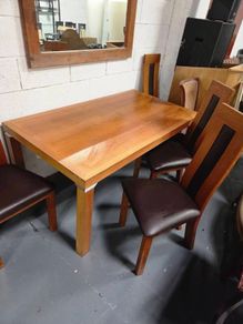 table and four chairs
