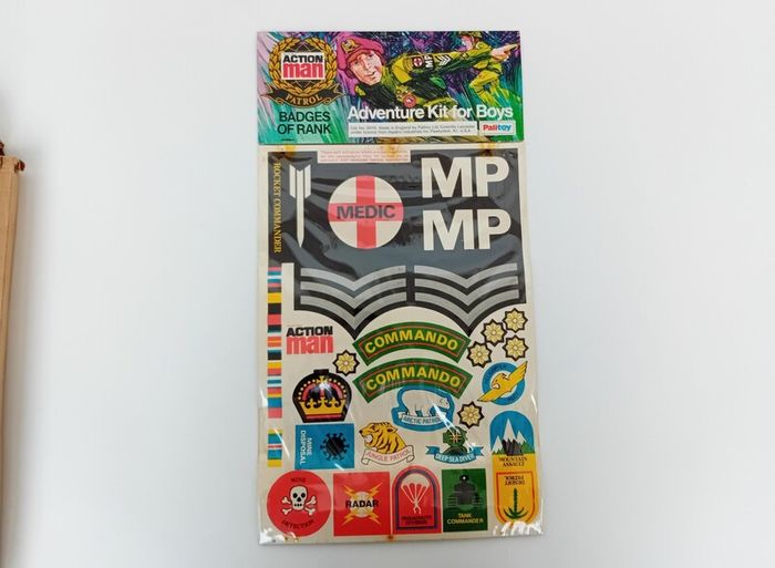 Palitoy Action Man Patrol Badges of Rank Adventure Kit for Boys
