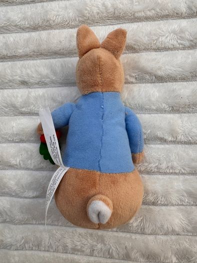 The World Of Beatrix Potter Soft Plush Bunny Peter Rabbit with Carrot approx. 15 cm. Used Please see photos