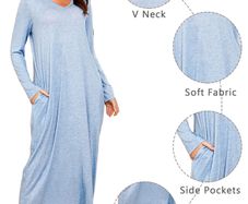 Brand New Women's Long Cotton Nightdress