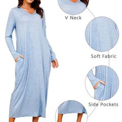 Brand New Women's Long Cotton Nightdress