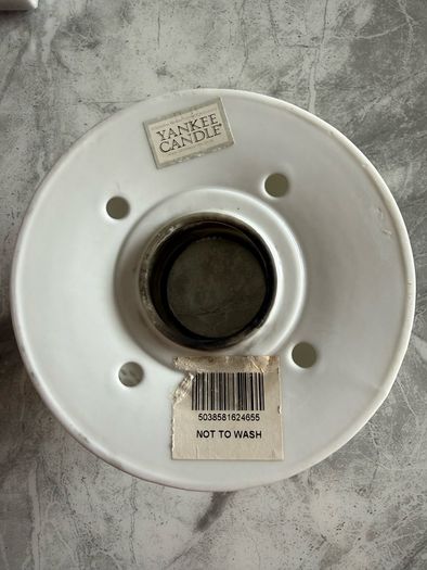 yankee candle lampshade and plate