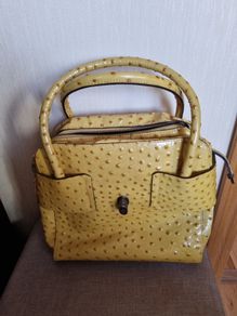 Franchesco Biasia Italian Real Ostrich Leather bag