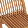Folding Garden Chairs 4 pcs Solid Teak Wood Image 7