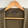 Warehouse Khaki Cardigan (Size 10) Image 2