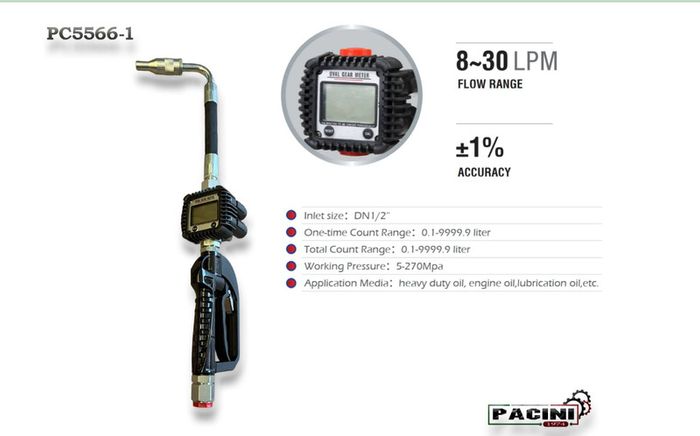 Oil Dispensing Pump with Retractable Reel - Metered