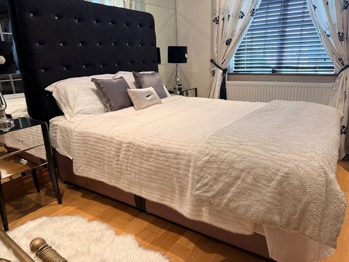 King size bed and mattress for quick sale