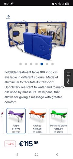 Massage table for sale