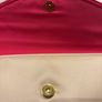 Escada Fiesta Carioca Ivory Satin like fabric with Rose Pink Trim Toiletry, Make Up - Clutch Bag Image 5