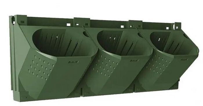 Wall-mounted vertical garden system with irrigation system