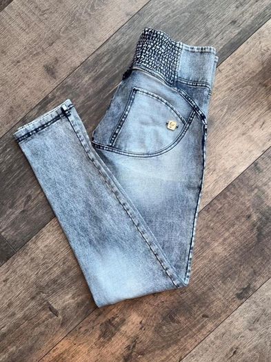 Freddy WR UP Denim 3 Button Full Length Stonewash  Sculpting Jeans  UK 10