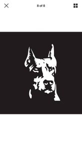 Doberman Pinscher Guard Dog Car/Van/Truck Decal