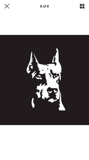 Doberman Pinscher Guard Dog Car/Van/Truck Decal