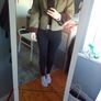 New Look Khaki Cropped Jacket Size 6 Image 7