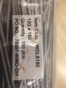 Screws for heavy steel - 150 mm length . 100 pcs.  pack.