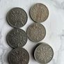 19 British Florins pre-Decimal x 19. Any 2 for 1 euro or 8.50 the lot. Dates listed below Image 2