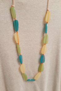 Pastel bead necklace