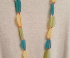 Pastel bead necklace