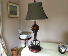 Lighting - Tall Bronzed Table Lamp,