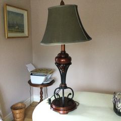 Lighting - Tall Bronzed Table Lamp,