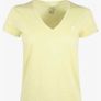 Polo Ralph Lauren Womens V Neck T Shirt Classic Short Sleeve Yellow Image 2