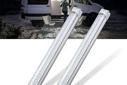 2Pcs 108 LED Car Interior White Strip Light Bar Car Interior Lamp with On/Off Switch Van Cabin Lorry Truck Camper Boat Camper