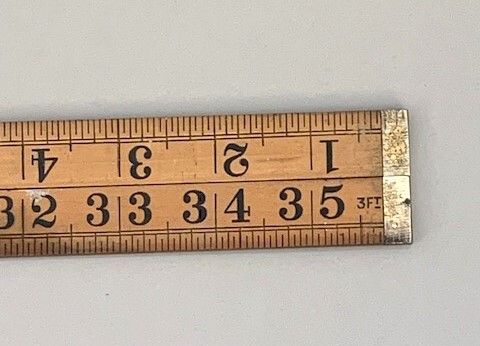 Vintage RABONE 36 inch Boxwood Ruler 1167