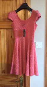 Bnwts Boohoo Ladies Coral dress Size 10 includes postage
