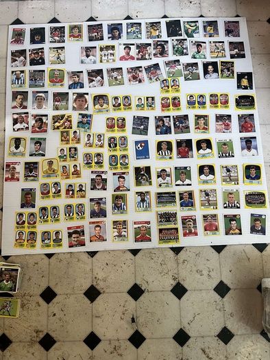 panini football stickers vintage