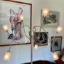 Rare IKEA Kryssbo Medusa Tentacle Jellyfish Stainless Floor Dimmer Accent Lamp Image 7