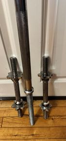 Barbell Solid 5FT + Solid Dumbells Pair