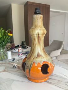 Mid Century Fat Lava Table /Floor Lamp
