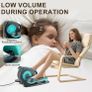 Rollingsurfer Electric Elliptical Trainer with Fixed Foot Massages, Ellipse Machine Under Desk Image 3